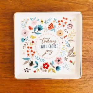 CHOOSE JOY •  Ceramic trinket tray